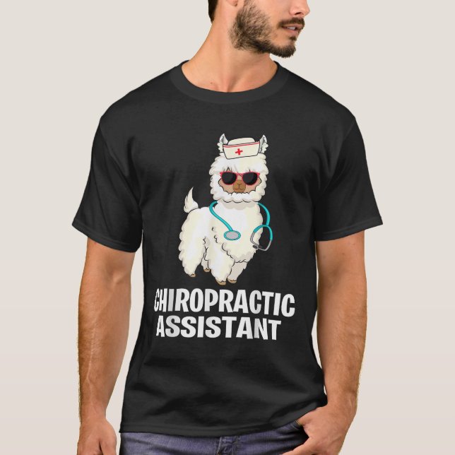 T-shirt Soins chiropratiques amusants Istant Llama Chiropr (Devant)