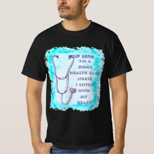 T-shirt Soins de santé à domicile Infirmière Coeur