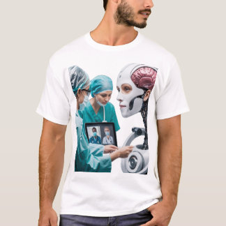 T-shirt "Soins de santé futuristes : fusion d'esprit et de