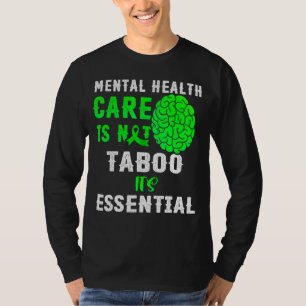T-shirt Soins de santé mentale Green Ribbon Santé mentale