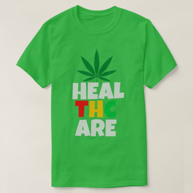 T-shirt Soins de santé THC est médecine (Design devant)