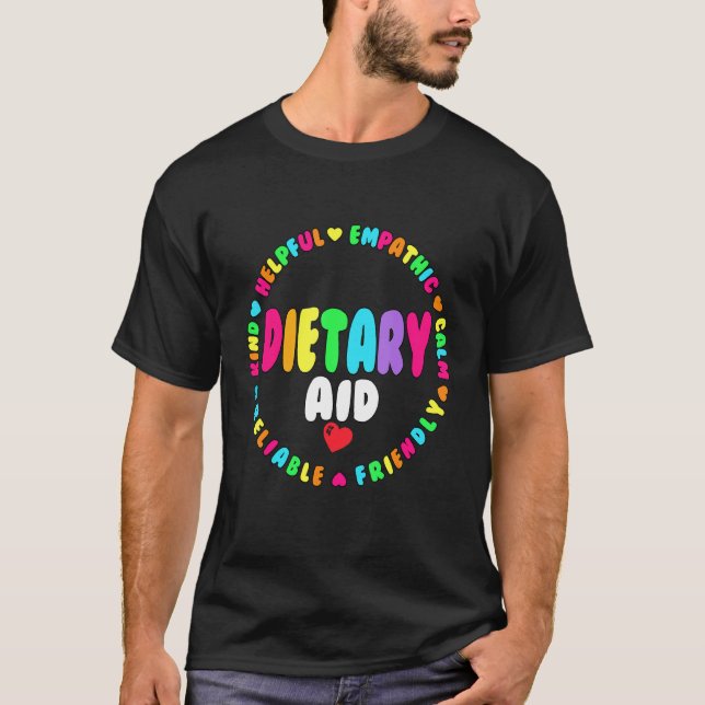 T-shirt Soins diététiques Semaine d'appréciation de l'aide (Devant)