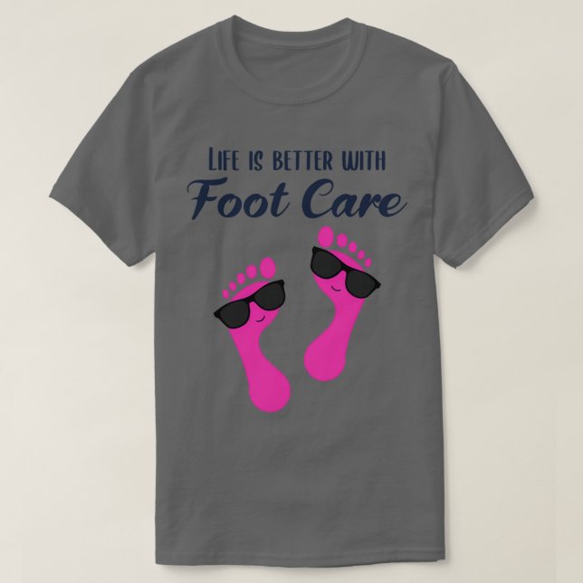 T-shirt Soins du pied Pedicure Podiatriste ongle Salon Cad (Design devant)