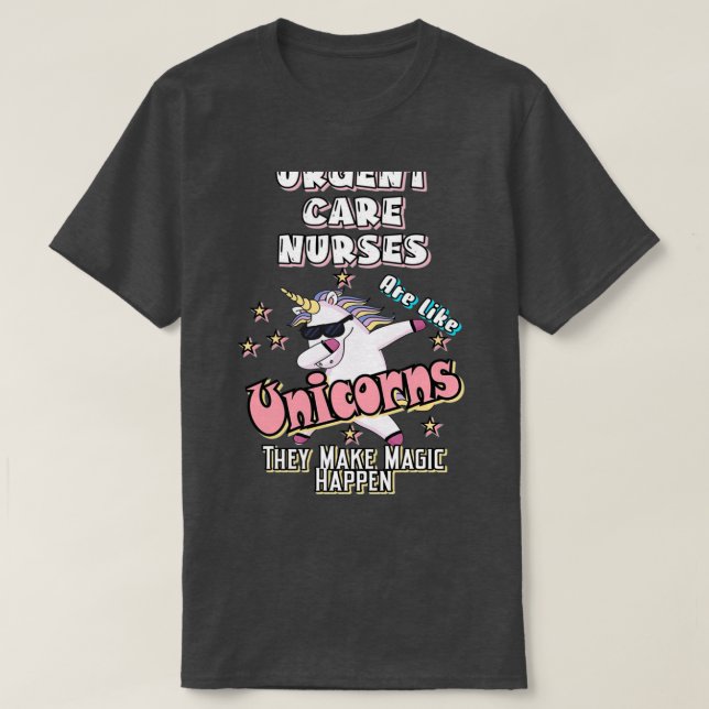 T-shirt Soins d'urgence Infirmière faire la magie (Design devant)