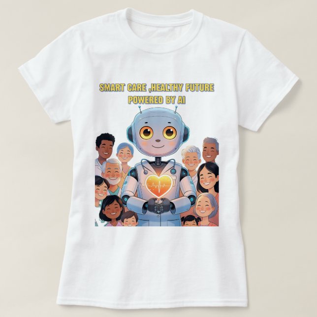 T-shirt Soins intelligents, une vie heureuse (Design devant)