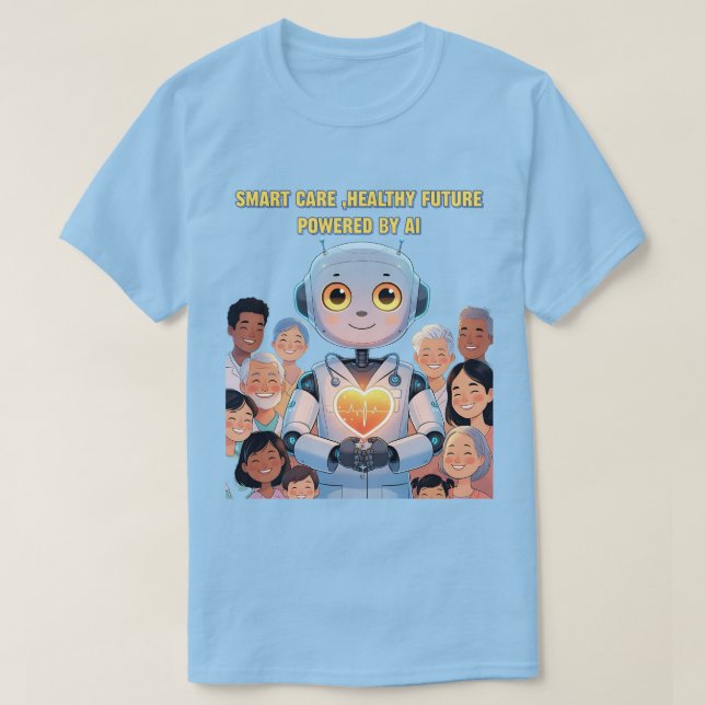 T-shirt Soins intelligents, une vie heureuse (Design devant)