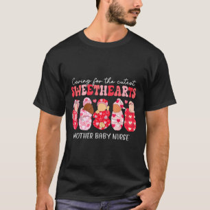 T-shirt Soins pour infirmière mère bébé chéris