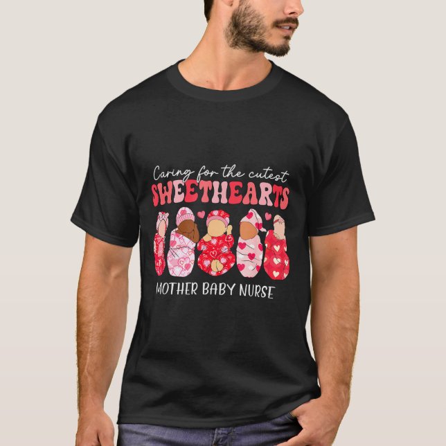 T-shirt Soins pour infirmière mère bébé chéris (Devant)