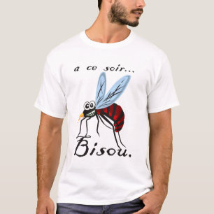 T-shirt soir bisous moustique humour citation été