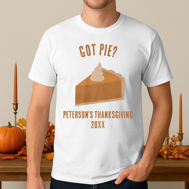T-shirt Soirée à tarte Thankesgiving (Thanksgiving Pie Dinner Party T-Shirt
)