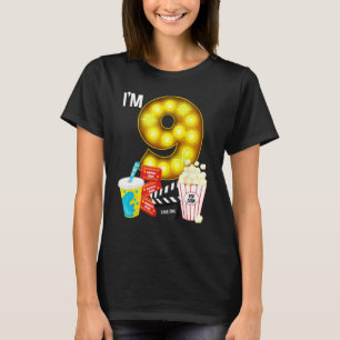 T-shirt Soirée cinéma 9e anniversaire Movie Thème Enfants