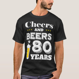 T-shirt Soirée d'anniversaire à 80 ans
