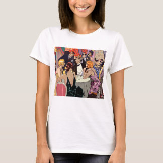 T-shirt Soirée de cocktail Art Déco vintage dans une boîte