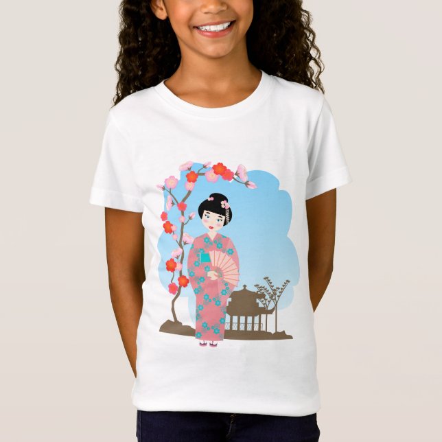 T-Shirt Soirée de Geisha girl (Devant)