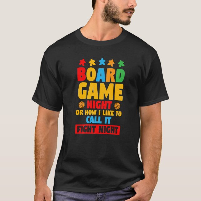 T-shirt Soirée de jeu de société drôle ou comme j'aime l'a (Devant)