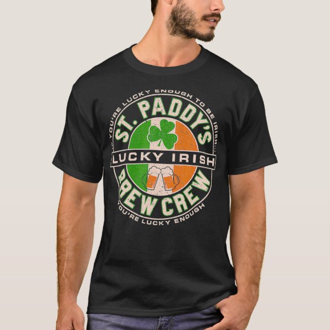 T-shirt Soirée de la fête de la bière de la Saint-Paddys P (Devant)