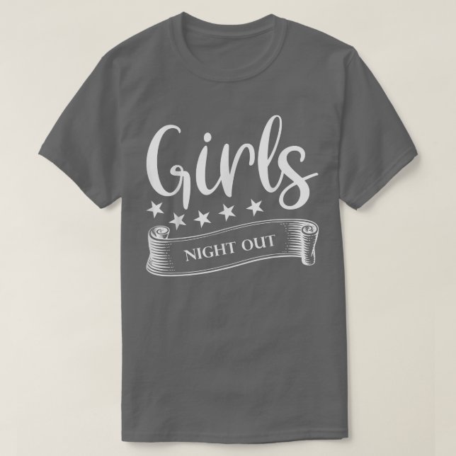 T-shirt Soirée entre filles fiançailles enterrement de vie (Design devant)