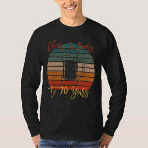 T-shirt Soirée Et Bières À 70 Ans Fête D'Anniversaire 1