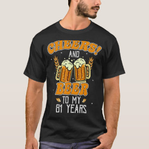T-shirt Soirée Et Bières À 81 Ans 81E Anniversaire