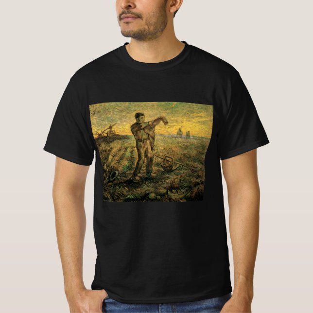 T-shirt Soirée - Fin de journée de Vincent van Gogh (Devant)