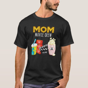 T-shirt Soirée Movie Anniversaire Fête Maman Movie Crew En