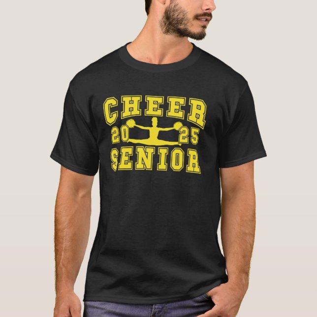 T-shirt Soirée supérieure Cheerleader Cheer Senior 2025 Gr (Devant)
