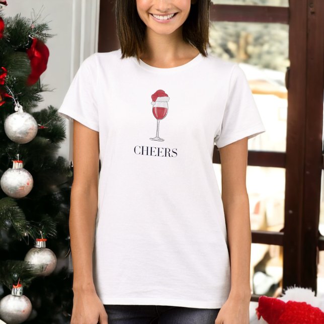T-shirt Soirée Vacances de Vins de Santa Hat (Créateur téléchargé)