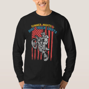 T-shirt Soirées D'Été Et Lumières De Piste Pour Vélo Dirt