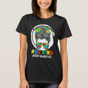 T-shirt Sois gentil Autisme Sensibilisation Pièce de puzzl