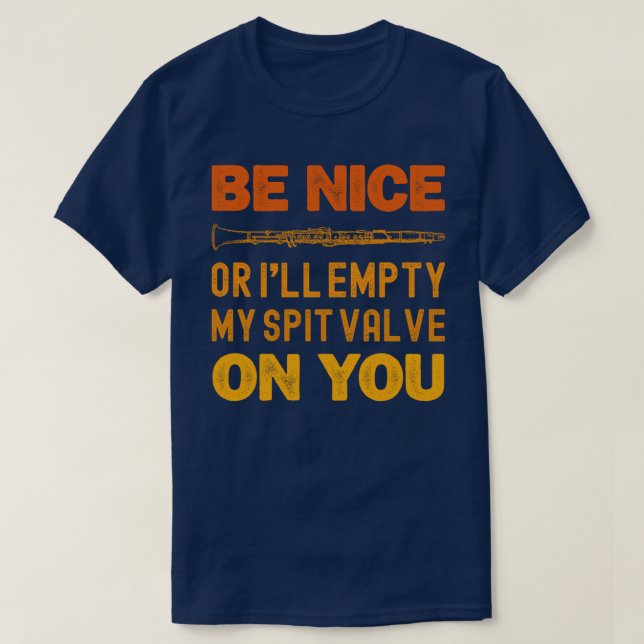 T-shirt Sois gentil Ou Je Vide Mon Vanne De Souffle Sur To (Design devant)