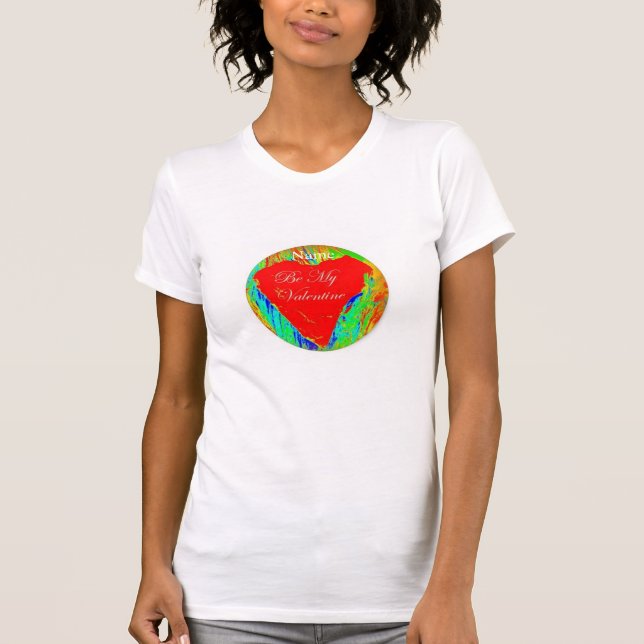 T-shirt Sois mon coeur rouge valentin (Devant)