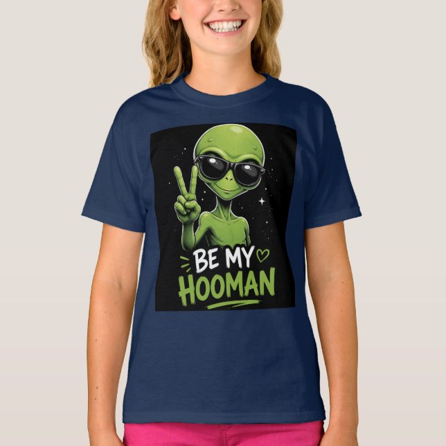 T-shirt Sois mon humain 👽 (Devant)