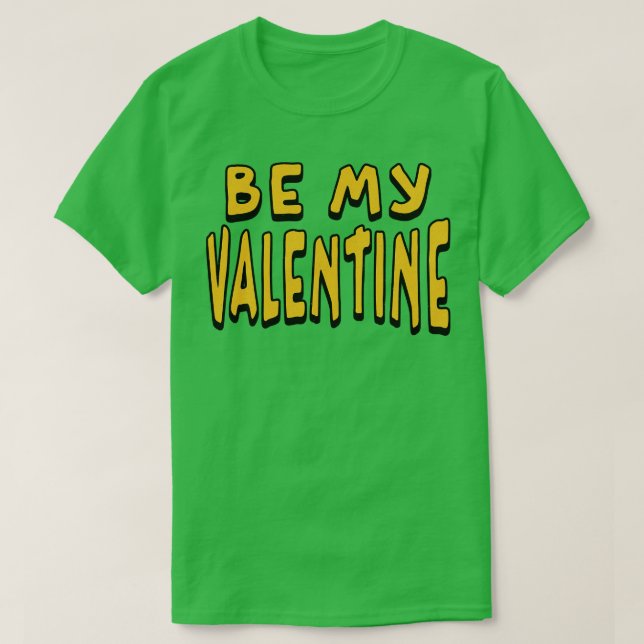 T-shirt Sois mon Valentin Texte en détresse Rétro (Design devant)