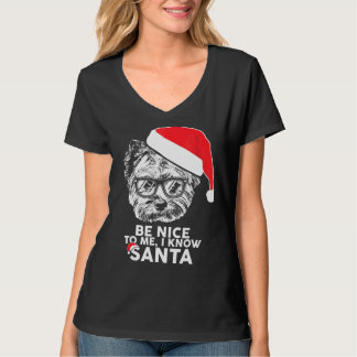 T-shirt Sois Nice Yorkshire Terrier Noël Noël Noël Noël