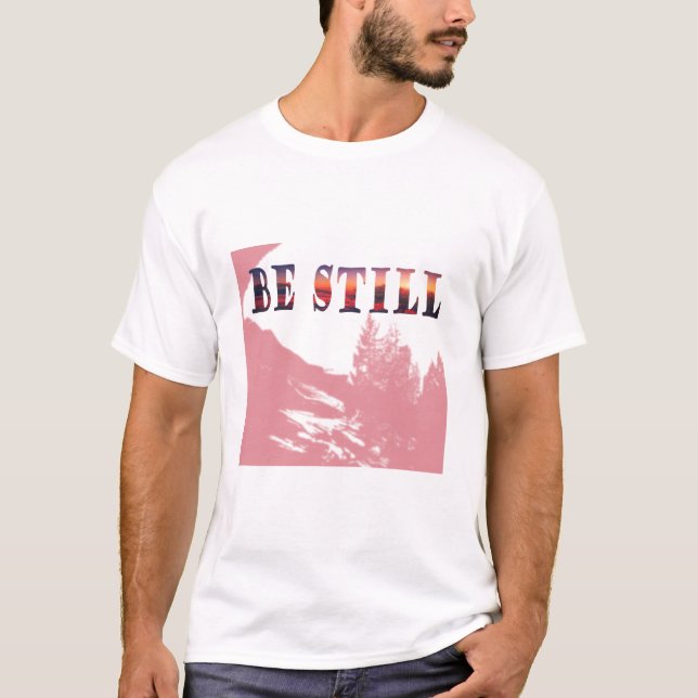 T-shirt Sois paisible Chrétien minimaliste (Devant)
