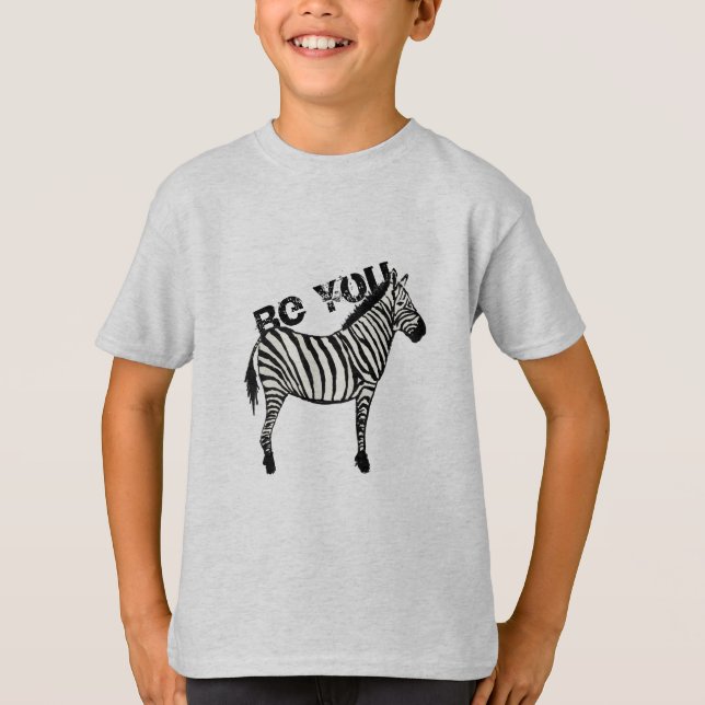 T-shirt Sois toi Zebra Graphic (Devant)