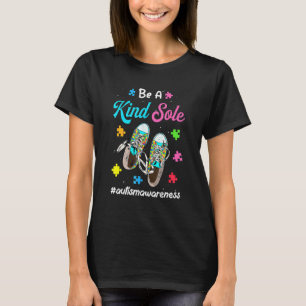 T-shirt Sois une âme gentille Autisme Garçon Fille Chaussu