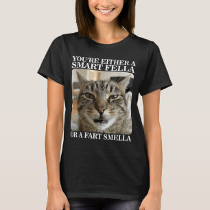 T-shirt Soit un type intelligent, soit un chat drôle qui s