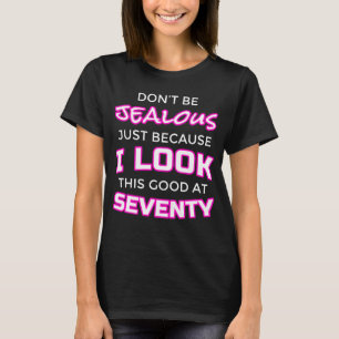 T-shirt Soixante-dixième chemise de l'anniversaire des
