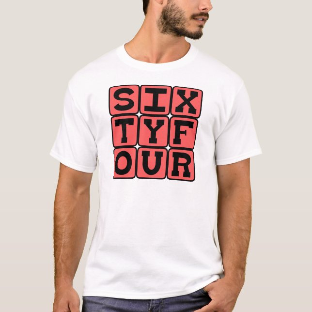 T-shirt Soixante-quatre, Numéro 64 (Devant)