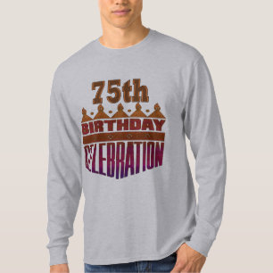 T-shirt soixante-quinzième Cadeaux de célébration