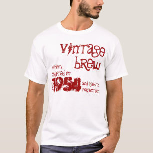 T-shirt soixantième Brew vintage V07M du cadeau