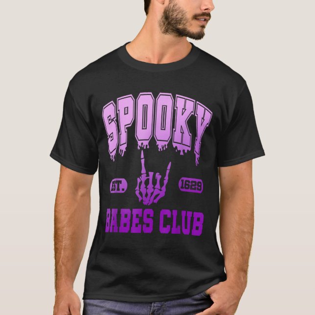 T-shirt Soky Est. 1629 Babes Club, Retro, Goth  (Devant)
