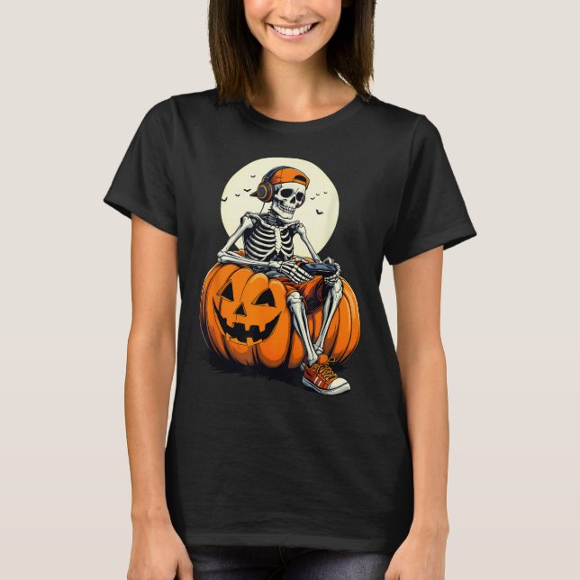 T-shirt Soky Pumpkin &amp; Skeleton Gamer Tee _ Boys &amp; (Devant)