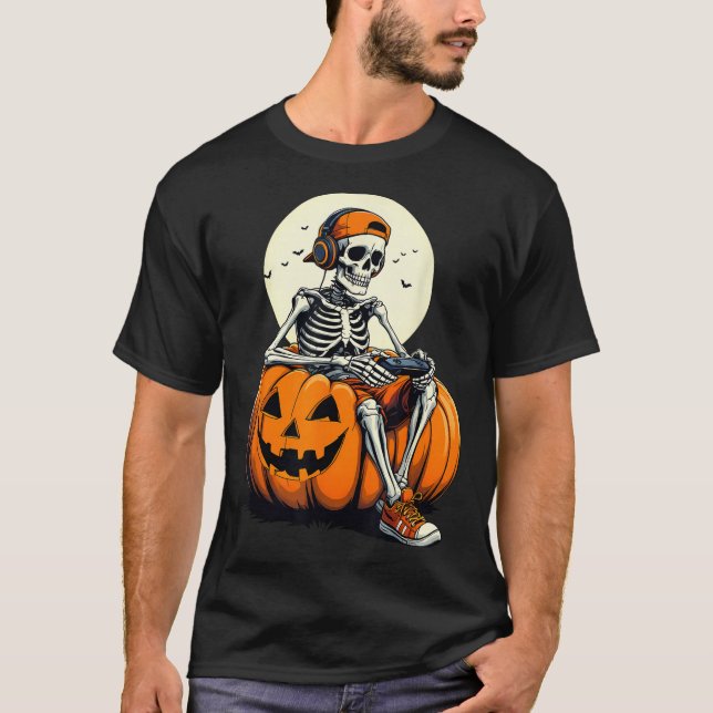 T-shirt Soky Pumpkin &amp; Skeleton Gamer Tee _ Boys &amp; (Devant)