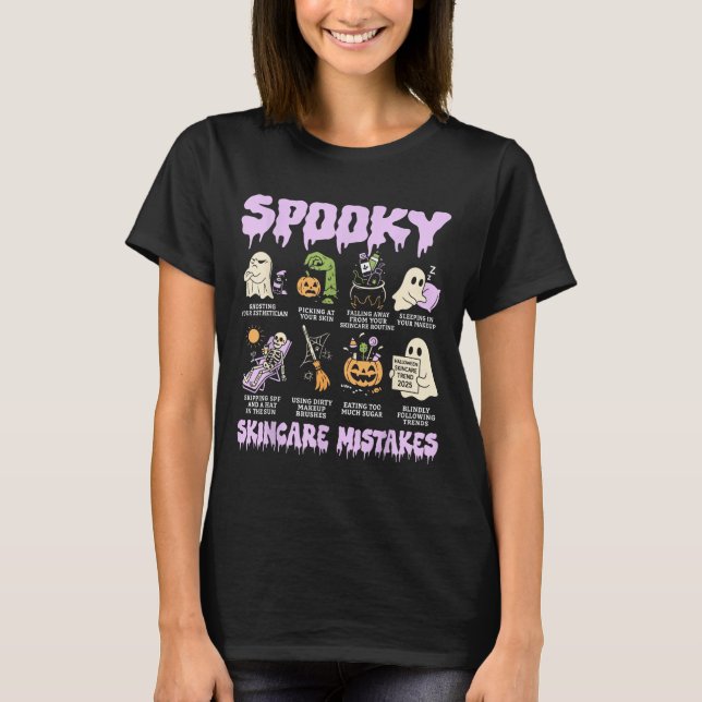 T-shirt Soky Skincare Erreurs drôle Halloween beauté cadea (Devant)