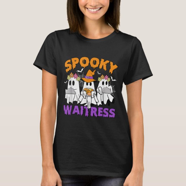 T-shirt Soky Witress Funny Ghost Halloween (Devant)