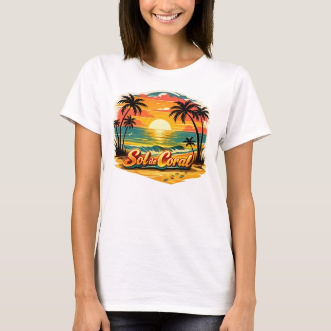 T-shirt Sol de Coral  (Devant)