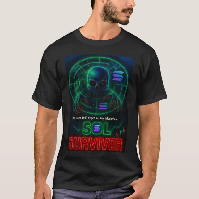 T-shirt SOL Survivor - Rétro Horror Crypto Shirt (Devant)