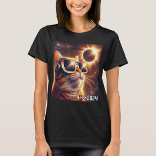 T-shirt Solaire 2024 Eclipse portant des roues